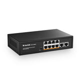 1 x RAW Customer Returns MokerLink 10 Port Gigabit PoE Switch, 8 GE PoE , 2 GE Uplink, 10 100 1000Mbps, 120W 802.3af at PoE, Fanless Plug Play Ethernet Switch - RRP €49.99