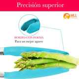 13 x Brand New Air Fryer Silicone Air Fryer Tongs - Kitchen Tongs - Barbecue Tongs - Stainless Steel Food Tongs and Food Grade Silicone Tip without BPA. 34cm, Blue  - RRP €123.89