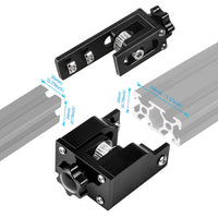 1 x RAW Customer Returns UniTak3D Belt Tensioner Timing Belt Stretch Straighten Tensioner 2020 Profile X-axis and 2040 Profile Y-axis Upgrades for Creality Ender 3 Pro Ender 3 V2 3D Printer - RRP €21.98