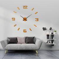 1 x RAW Customer Returns ACCSHINE DIY wall clocks 3D wall clock wooden oak large wall clock 50-75CM modern wall clocks quartz large wall clock easy to read for room home kitchen bedroom office school wood - Arabic numerals  - RRP €39.99