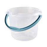 1 x RAW Customer Returns keeeper bucket with integrated measuring scale and ergonomic handle, 5 l, Mika, natural-transparent - RRP €10.84