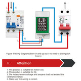 1 x RAW Customer Returns Jadeshay Ammeter PZEM-008 AC50-300V 100A Digital Electricity Meter DIN Rail Voltmeter Ammeter Digital Display Voltage Tester Wattmeter - RRP €22.09