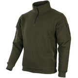 1 x RAW Customer Returns Mil-Tec Unisex Tactical Sweatshirt, Green, M EU - RRP €34.62