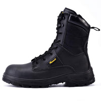 1 x RAW Customer Returns S3 Safety Shoes Men Women Military, H-9438 Comfortable Summer Winter Work Shoes, Waterproof Breathable Leather, SRC Lightweight Soles, S1P Steel Toe Cap Steel Plate - RRP €64.98