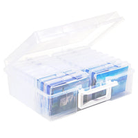 1 x RAW Customer Returns GREELUE photo box, sorting boxes for small items, 16 inner photo holders, transparent storage box for postcards, photos, toys - RRP €29.9