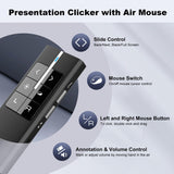 1 x RAW Customer Returns Norwii N99 Wireless Presenter Mouse Pointer, 2.4GHz Presentation Clicker Rechargeable PPT PowerPoint Clicker for Powerpoint Presentation Remote Slide Advancer - RRP €22.99