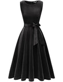 1 x Brand New Gardenwed Women s Velvet Dress 50s Cocktail Dress Rockabilly Dresses Petticoat Festive Wedding Black XL - RRP €36.29