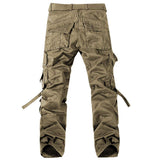 1 x RAW Customer Returns Kuson men s trousers 100 cotton cargo sport multi-pads thick outdoor loose khaki FR 40 - RRP €27.6