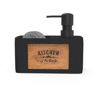 1 x RAW Customer Returns Black Kitchen Soap Dispenser - Kitchen Soap Dispenser - Kitchen Organizer - Kitchen Soap Dispenser - Sink Organizer - Kitchen Accessories - Fairy Dispenser - RRP €19.1