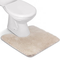 1 x RAW Customer Returns FCSDETAIL non-slip, deep pile bath rugs, machine washable bath mat, bath rug with water-absorbent, soft microfibers for bathtub, shower and bathroom 50x50cm, beige  - RRP €19.99