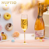 1 x RAW Customer Returns NUPTIO Champagne Glasses 18th Birthday Gifts Gift Ideas with Wooden Box Gold Birthday Engraved Glasses for Woman Boy Girl Prosecco Champagne Flutes Gift Box Son Girlfriend 7.04oz - RRP €21.98