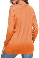 1 x Brand New GOLDPKF Women s Sweater Winter Warm Chic Long Sleeve Pullover Fashion Round Neck Women s Clothing Long Sleeve T-Shirt Women s Sweatshirt Casual Round Neck Blouse Casual Sports Shirt Orange Small - RRP €22.8