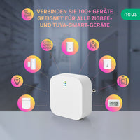 1 x RAW Customer Returns NOUS E1 ZigBee Gateway, ZigBee Hub Bluetooth Hub, ZigBee Bridge, ZigBee Smart Home, ZigBee Gateway Alexa, Gateway ZigBee Smart Home, ZigBee 3.0, Bluetooth, Smart Life Tuya App - RRP €30.7