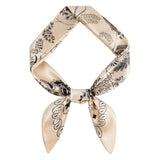 1 x Brand New DAMILY Women s Paisley Pattern Bandana Scarf Large Satin Silk Scarf Hair Head 90 90. Beige  - RRP €27.6