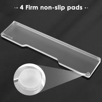 1 x RAW Customer Returns Attack Shark Clear Acrylic Wrist Rest for 87 Keys 75 Layout, Non-Slip Ergonomic Wrist Support, Desk Accessory, Resting Pain Relief, Frosted Palm Rest - RRP €25.2