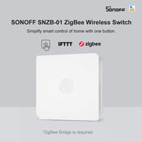 1 x RAW Customer Returns ZigBee Smart WiFi Light Switch, SONOFF SNZB-01 2PCS Trigger the connected devices in the eWeLink app with 3 options-single press, double press and long press, ZBBridge required - RRP €25.2