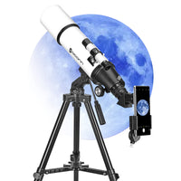 1 x RAW Customer Returns Telescopes for Adults Astronomy, 80mm Aperture 600mm Refractor Telescope for Kids, Beginners, Compact and Portable Travel Telescopes with Backpack - RRP €139.99