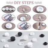 1 x Brand New NBEADS 300 Sets 3 Styles Plastic Snap Buttons, Round Buttons Makeup Shoe Charms Button Accessories for Suit Jacket Coat Clothing Accessories Sewing DIY - RRP €19.2