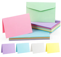 1 x RAW Customer Returns Mocraft 60 Multicolored Envelopes Kraft Paper Cards Folding Cards Recycled Double Cards Colorful Envelopes without Window Invitation Cards - RRP €15.12