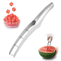 5 x Brand New Watermelon cutter, stainless steel melon cutter, melon cube watermelon knife, fruit cutter for cantaloupe, papaya, dragon fruit - RRP €102.0