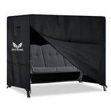 1 x RAW Customer Returns PATWING porch swing cover 3-4 seater, garden swing cover, tear-resistant 600D Oxford porch swing protective cover, waterproof, windproof, for garden swing, garden furniture 215 125 170cm  - RRP €50.16