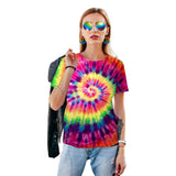 2 x Brand New Alaiyaky 70s Costume Men Set, Hippie Costume Men with T-Shirt Wig Glasses Peace Necklace Headband Earrings Colored Bracelet, Vintage Hippie Outfit for Carnival Costume Party Style 1, S  - RRP €34.06