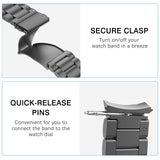 1 x RAW Customer Returns MoKo Metal Strap Compatible with Samsung Galaxy Watch 7 FE 6 5 4 Bracelet 40mm 44mm Watch 6 Classic 43mm 47mm Watch 5 Pro 45mm 4 Classic 42mm 46mm, Stainless Steel Replacement Watch Band, Gray - RRP €19.99