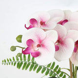 1 x RAW Customer Returns Artificial flowers orchids artificial phalaenopsis bonsai artificial flowers like real in pot artificial flowers decoration for living room bathroom table decoration, height 38CM - RRP €40.94