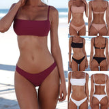 1 x RAW Customer Returns meioro Bikini Sets for Women Push Up Thong Low Waist Swimsuit Bikini Set Swimwear Beachwear - RRP €27.99