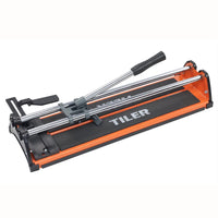 1 x RAW Customer Returns TILER 350mm Manual Tile Cutter, Professional Ceramic Tile Cutting Machine with Chrome Plated Solid Guide Rail, Carbide Cutting Wheel, Adjustable Fence Gauge, Non-Slip Feet 8103E-2 - RRP €35.28