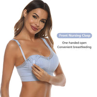 1 x Brand New Ocexteur Women s Maternity Bras Without Underwire Comfortable Breastfeeding Seamless Pregnancy Bra Lace Bra - RRP €22.8