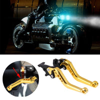 1 x RAW Customer Returns Keenso Motorcycle Clutch Brake Lever, 1 Pair CNC Aluminum Alloy Motorcycle Clutch Lever Drum Brake Lever Handle Golden  - RRP €17.2