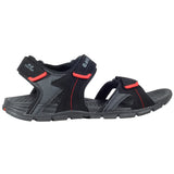 3 x Brand New Hi-Tec Kuriles Men s Sporty Velcro Sandal, Robust Rubber Sole, Traction, Ideal for Summer, Black Black Charcoal Molten Lava , 41 EU - RRP €132.0