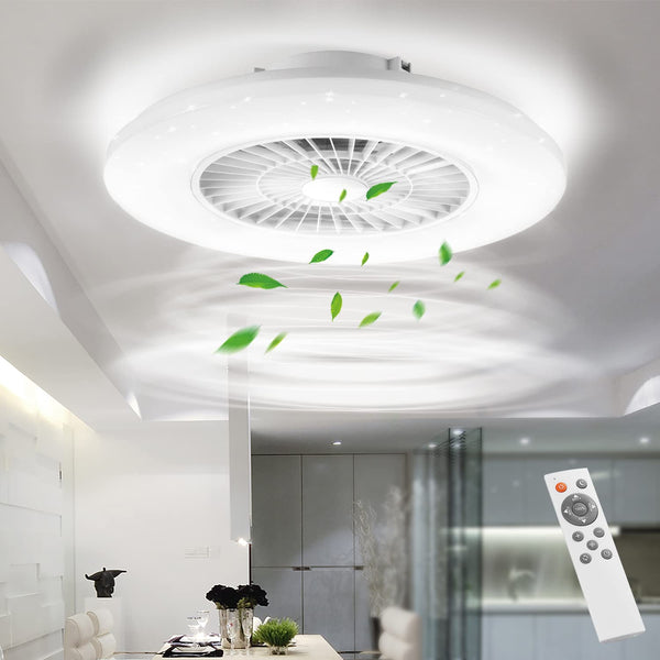 RAW Customer Returns Job Lot Pallet - BKZO 60CM LED Ceiling Light with Fans - 15 Items - RRP €1375.11