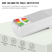 1 x RAW Customer Returns color tree Handheld LED EMF Meter Magnetic Field Ghost Hunting Detector Electromagnetic Paranormal Devices Tester 50Hz-20,000Hz White - RRP €31.25