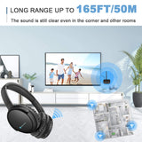 1 x RAW Customer Returns makemate Wireless Headphones For TV BKM200J, TV Headphones Wireless with Bluetooth Transmitter Suitable for Most TVs, Clear Sound, Coverage 50m, Easy to Set Up, Wear Comfortable - RRP €70.58