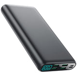 1 x RAW Customer Returns Power Bank 33800mAh, Power Bank Fast Charging 3A PD USB C Input Output with 5 Outputs 2 Inputs, External Mobile Phone Battery with LCD Display Compatible with iPhone 15 14 13 Pro Max Samsung iPad etc - RRP €43.78