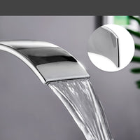 1 x RAW Customer Returns FAEFTY Sink Faucet Modern Faucet Waterfall Tall Sink Mixer Tap Waterfall Hot Cold Water Adjustable - RRP €30.24