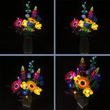 1 x RAW Customer Returns Led light set for Lego Wildflower Bouquet set, Led lighting set for Lego Icons Wildflower Bouquet 10313 Artificial Flowers Valentines Day Gift for Adults, Unique Home D cor, Botanical Collection - RRP €39.98