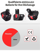 1 x RAW Customer Returns PDstation BAT043 12V 4.8Ah NI-MH replacement battery for Bosch 12v battery BAT045 BAT120 BAT139 2607335542 2607335526 2607335274 2607335709 GSR 12-2 12VE-2 PSR 12 GSB 22612 GSR12 replacement battery - RRP €22.49