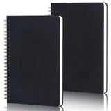 1 x RAW Customer Returns Yarotm Notebook A5 Dotted - 2 pieces notepads A5 dotted - 100g m dotted 5mm spiral book - 14x21cm journal notebook black - notebooks notebook spiral pad A5 - RRP €13.1