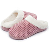 1 x RAW Customer Returns Kuako Winter Slippers Women Plush Warm Slippers Comfortable Home Shoes Non-slip Memory Foam Indoor Outdoor Slippers - RRP €22.88