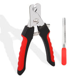 3 x Brand New YAODHAOD Claw scissors for dogs, claw cutters, cats, professional claw clippers and trimmers, with nail file, stainless steel claw pliers, with safety protection M, red  - RRP €61.2