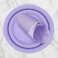 1 x RAW Customer Returns Party Tableware 96 Pieces Purple Kids Birthday Girl Party Decoration Accessories Set Paper Tableware Set - RRP €18.14