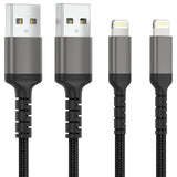 3 x Brand New ADILIFT iPhone charging cable 2 m pack of 2, Lightning to USB A quick charging cable nylon braided long iPhone charging cable compatible for iPhone 11 Pro Max Xs X XR 8 7 6s 6 Plus SE 5s 5 Sync Charging  - RRP €27.18