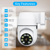 1 x RAW Customer Returns DIDseth indoor surveillance camera, WLAN camera indoor plug and play, 3MP HD WiFi camera, PTZ IP camera, full color and IR night vision, alarm notification, two-way audio - RRP €30.24