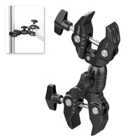 1 x RAW Customer Returns ULANZI R096 Magic Arm with Super Clamp, clamp tripod camera with 360 double ball head, for tripod, photography reflector, light stand, railing, motorcycle - RRP €29.99