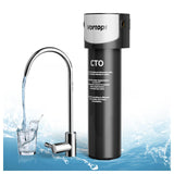 1 x RAW Customer Returns Vortopt Under Counter Water Filter System with Dedicated Faucet, NSF ANSI 42 Certified, 70,000 Liter Water Filter Drinking Water, Reduce 99.99 Lead, Chlorine, Bad Taste, Q6-C2 - RRP €51.99