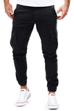 1 x RAW Customer Returns Men s Jogger Chino Cargo Jeans Trousers Stretch Sports Trousers Men s Trousers with Pockets Slim Fit Casual Trousers Z Black, XL  - RRP €22.54