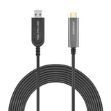 1 x RAW Customer Returns USB A to C Fiber Optic Extension Cable USB 3.1 Gen2 10Gbps 15m Compatible with Microsoft Azure Logitech Camera Aver Vaddio and Barco ClickShare Touch Screen Kinect Intel RealSense - RRP €130.08